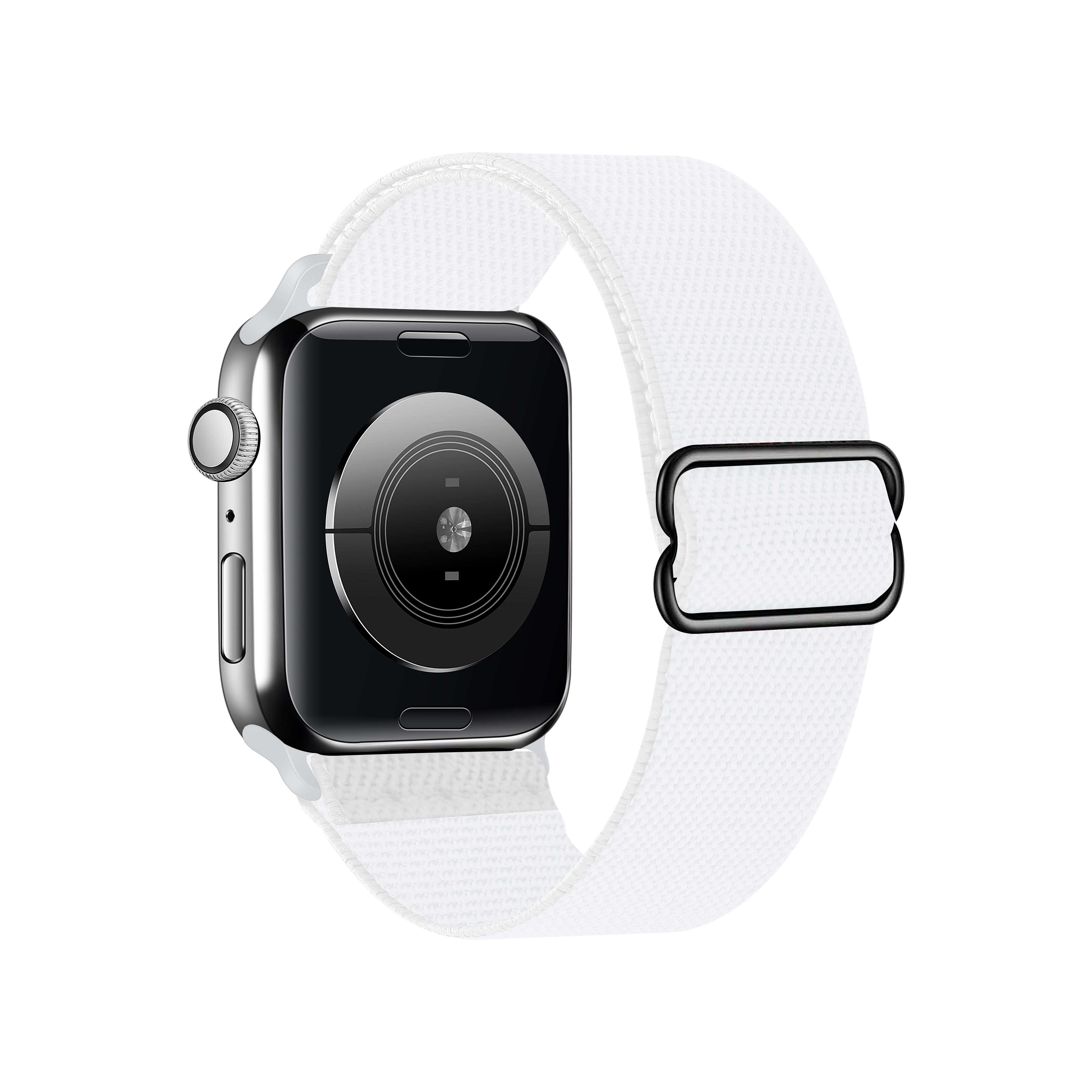 

Нейлоновый ремешок Solo Loop для Apple, ремешок для часов 44 мм, 40 мм, 38 мм, 42 мм, регулируемый эластичный браслет для резинки для волос iWatch 2, 3, 4, 5, 6 se 42/44mm