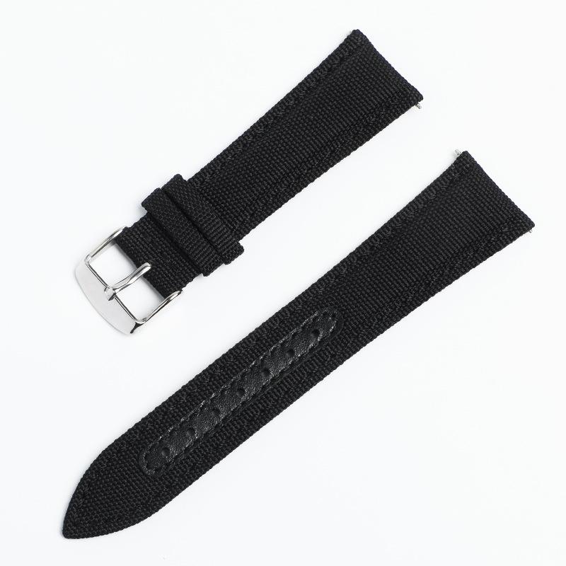 Canvas Nylon Strap Universal Huawei Samsung Nylon Leather Watch Strap 20mm 22mm for Omega