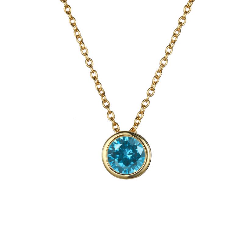 eManco Elegant Titanium Steel Diamond Clavicle Necklace for Women - Versatile, Non-Fading, Stainless Steel Pendant.