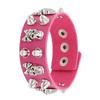 Wide PU Leather Punk Skull Bracelet 1Pcs Star Pattern Adjustable Goth Cuff Bangle for Men Women Holiday Gift