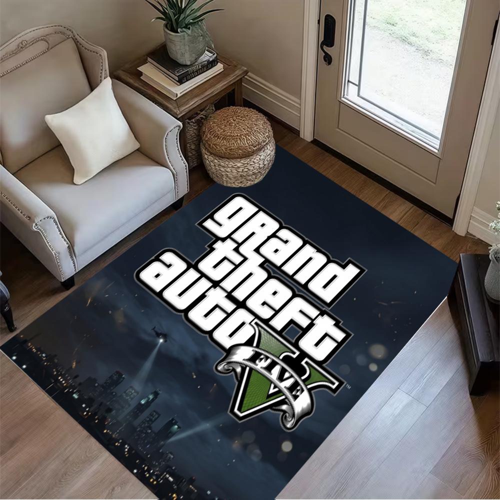 Grand Theft Auto Iv Carpet Suitable For Study Room Decorate Room Game Room Foyer Antislip Rug Decorate Offices