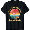 Retro Flamingo Just A Girl Who Loves Yacht Rock Vintage T-Shirt