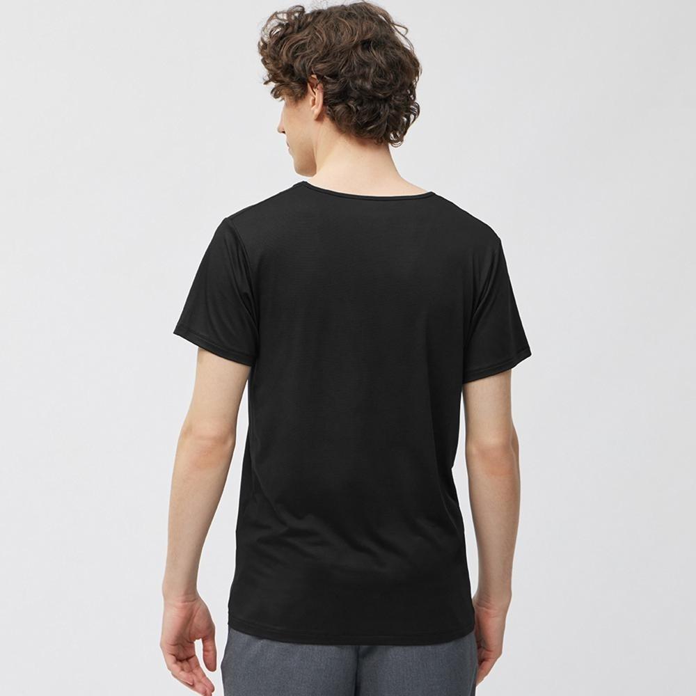 GU by Uniqlo Stil Dry Mesh V-Ausschnitt T-Shirt Kurzarm