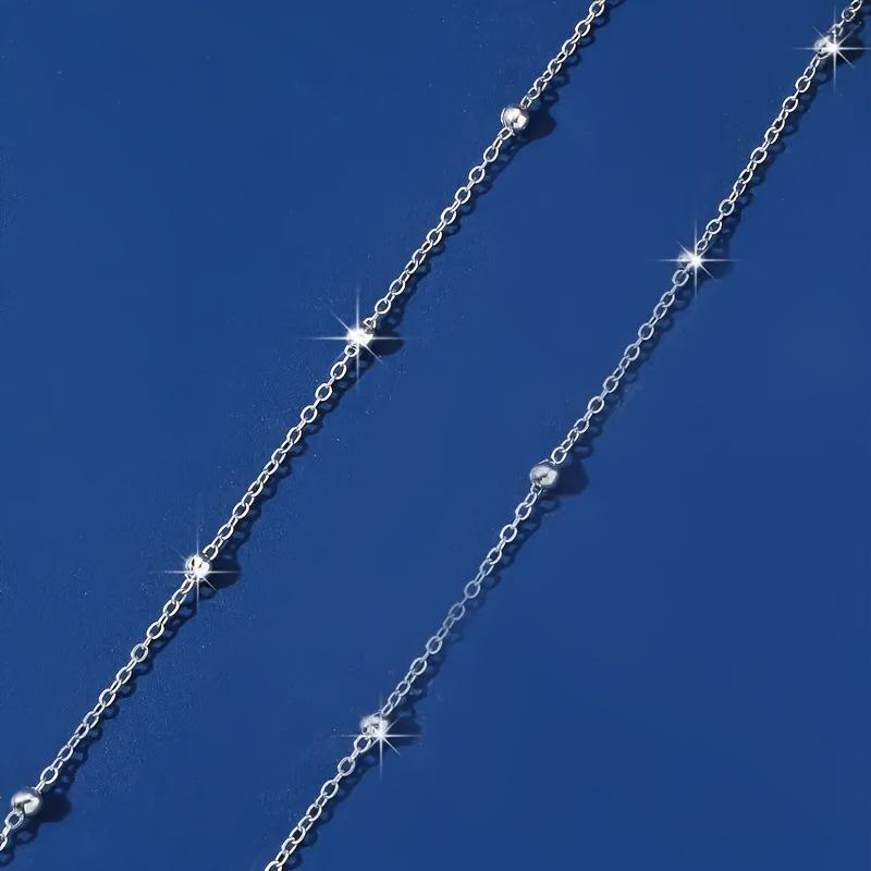 Accessories, fashion street photography versatile peach heart body chain women, simple round bead chain waist chain