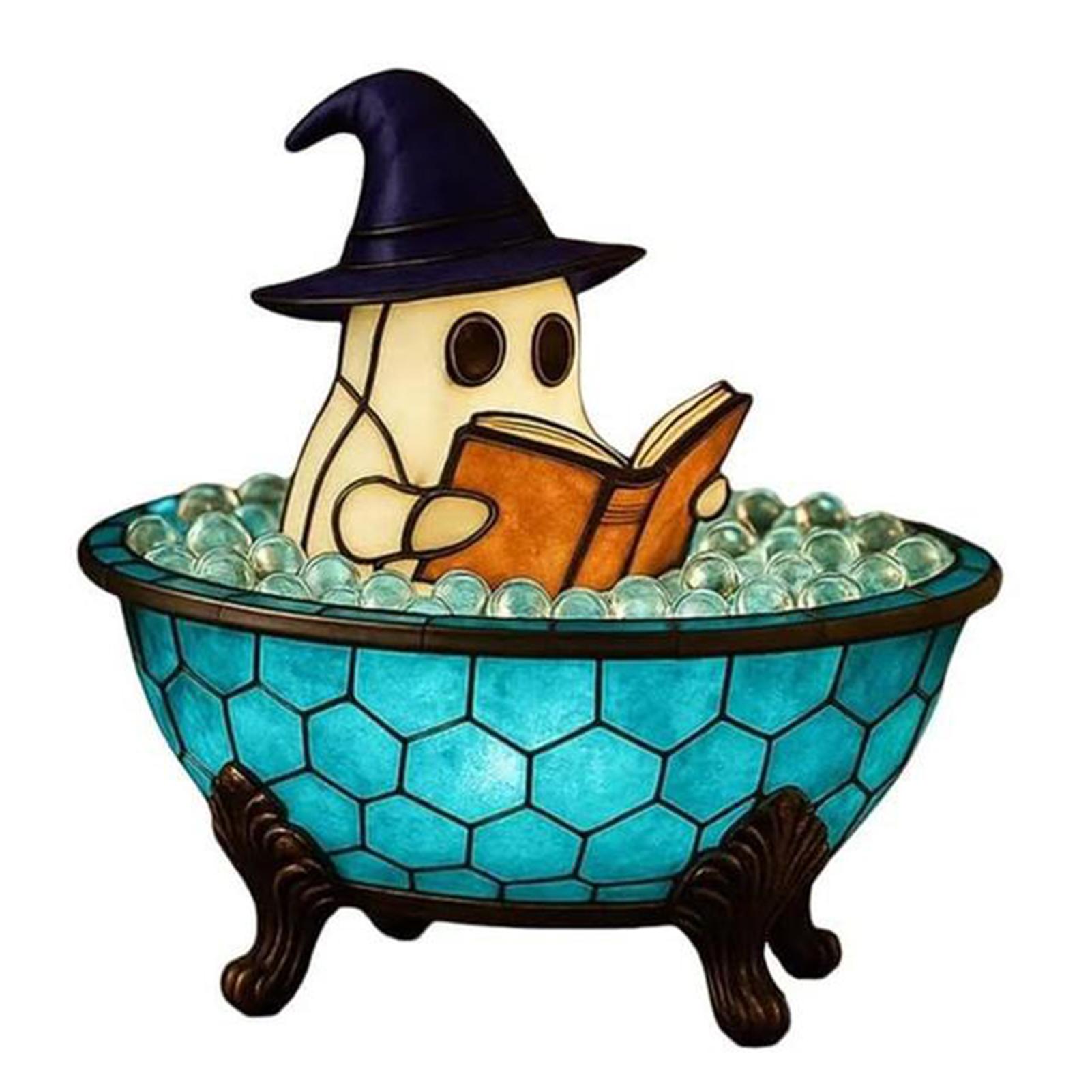 

Лампа Привидения для Хэллоуина Декор 3D Физическая Вечеринка Привидения Лампа для пены для ванны Подарок для детей 1PC