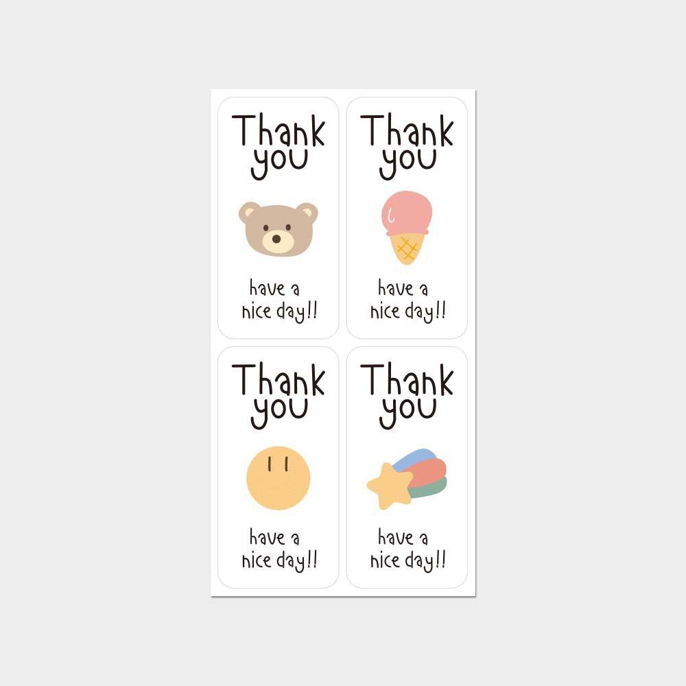 

100/200 шт. Самоклеящиеся запечатанные наклейки Спасибо Декоративные наклейки Упаковка для десертов B-200 Pcs