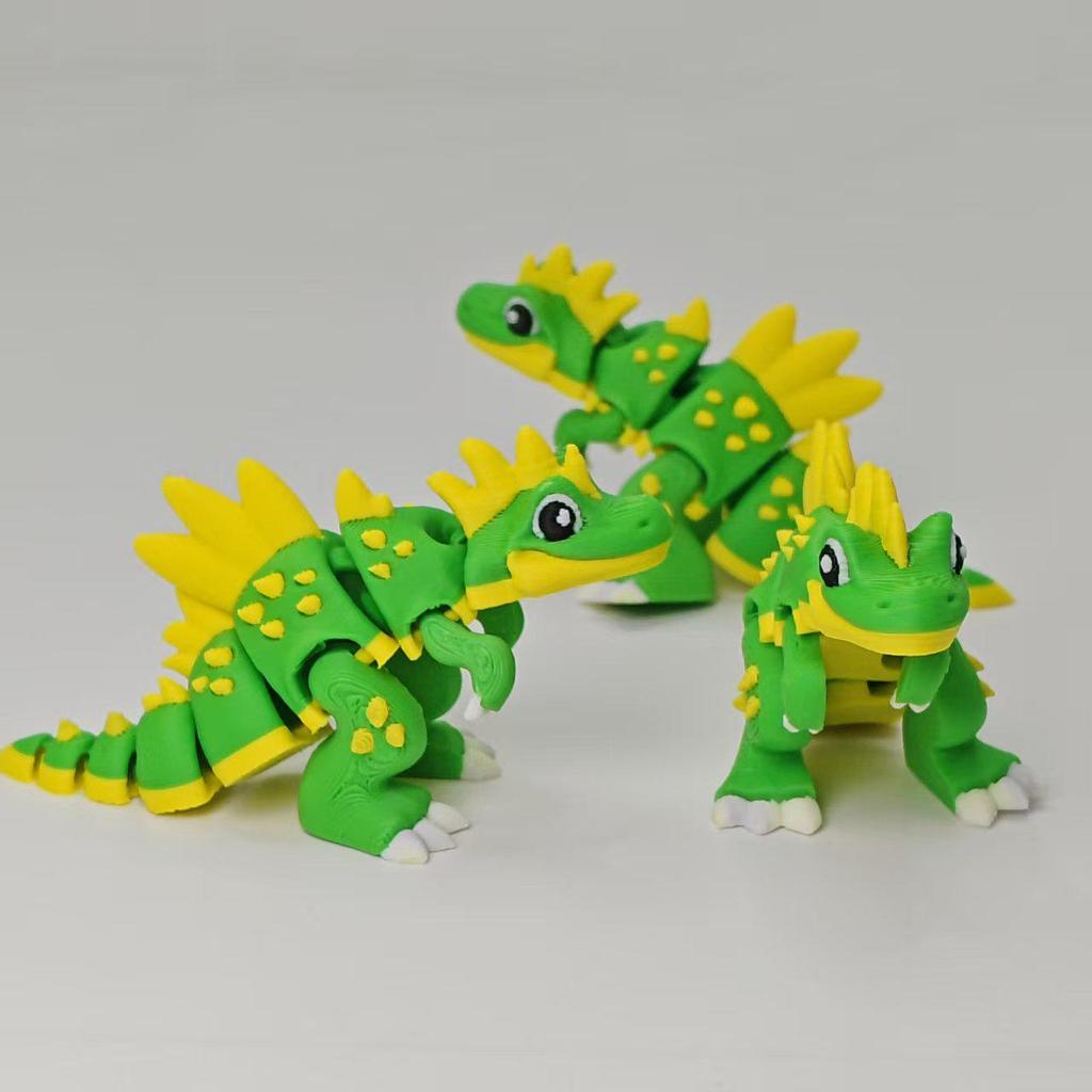 3D Printed Spinosaurus Toy with Movable Joints - Creative Dinosaur Figure Ornament