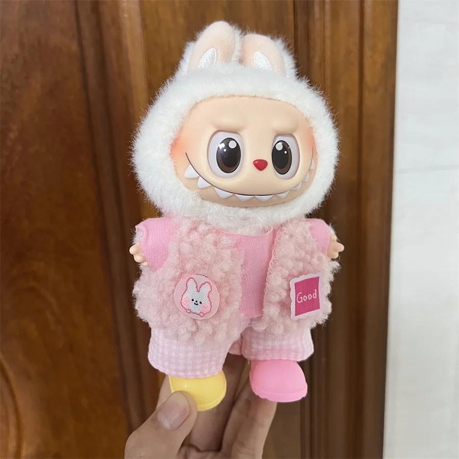 Mini Doll'S Clothes Outfit Accessories For Ropa Labubu and 10cm Cotton Doll Baby Replacement Clothes Clothing Gift