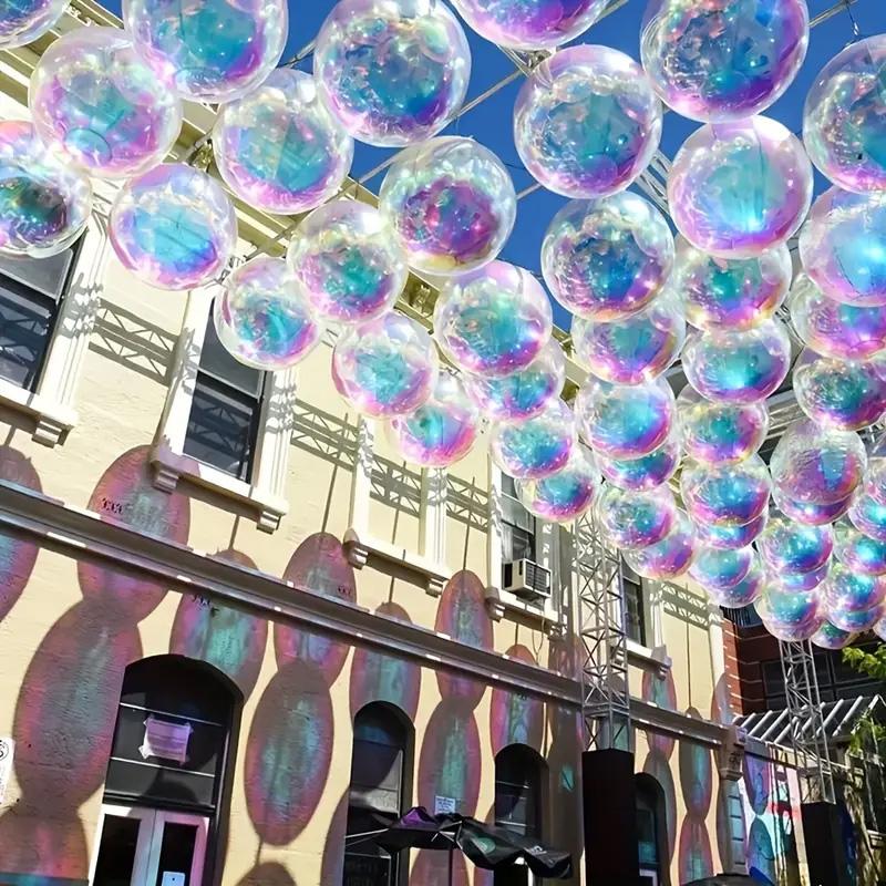 10pcs colorful 10 inch 4D round aluminum foil balloons for weddings, birthdays, holidays, and sparkling party decorations