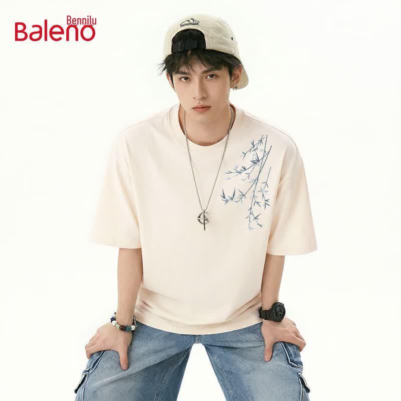 

Baleno Casual Short Sleeve T-Shirt with Bamboo Graphic S