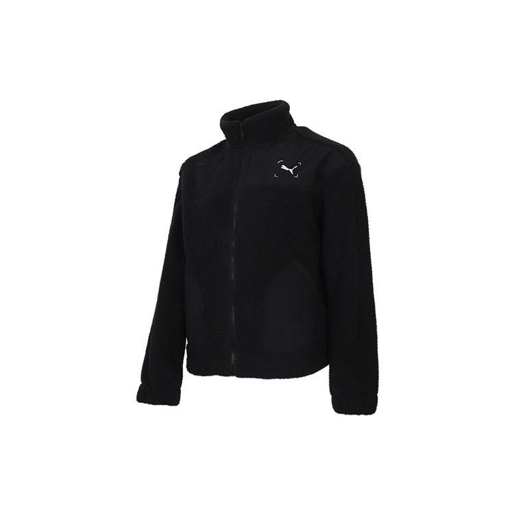 PUMA Velvet Jackets Women's Black Stand Collar Moderate 586612-01