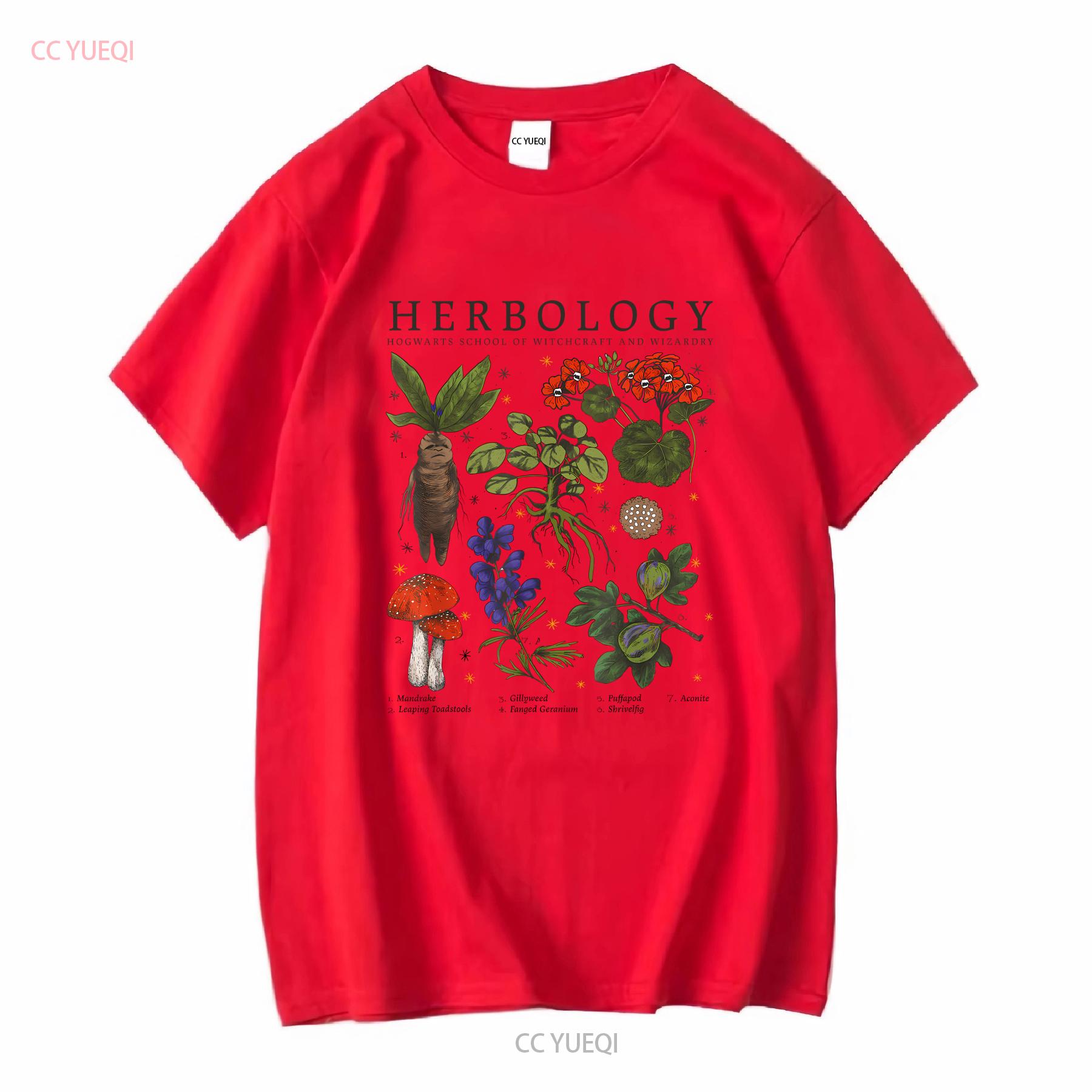 Herbology Plants  T Shirt long or sleeves vintage Washed Versatile Breathable Stretched designer clothes streetwear homme S