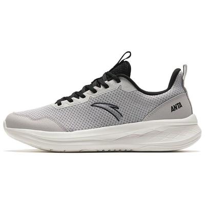Laufserie Stoßdämpfung Rutschfest Low-Top Laufschuhe Herren Sneaker Grau Schwarz 912425513-3