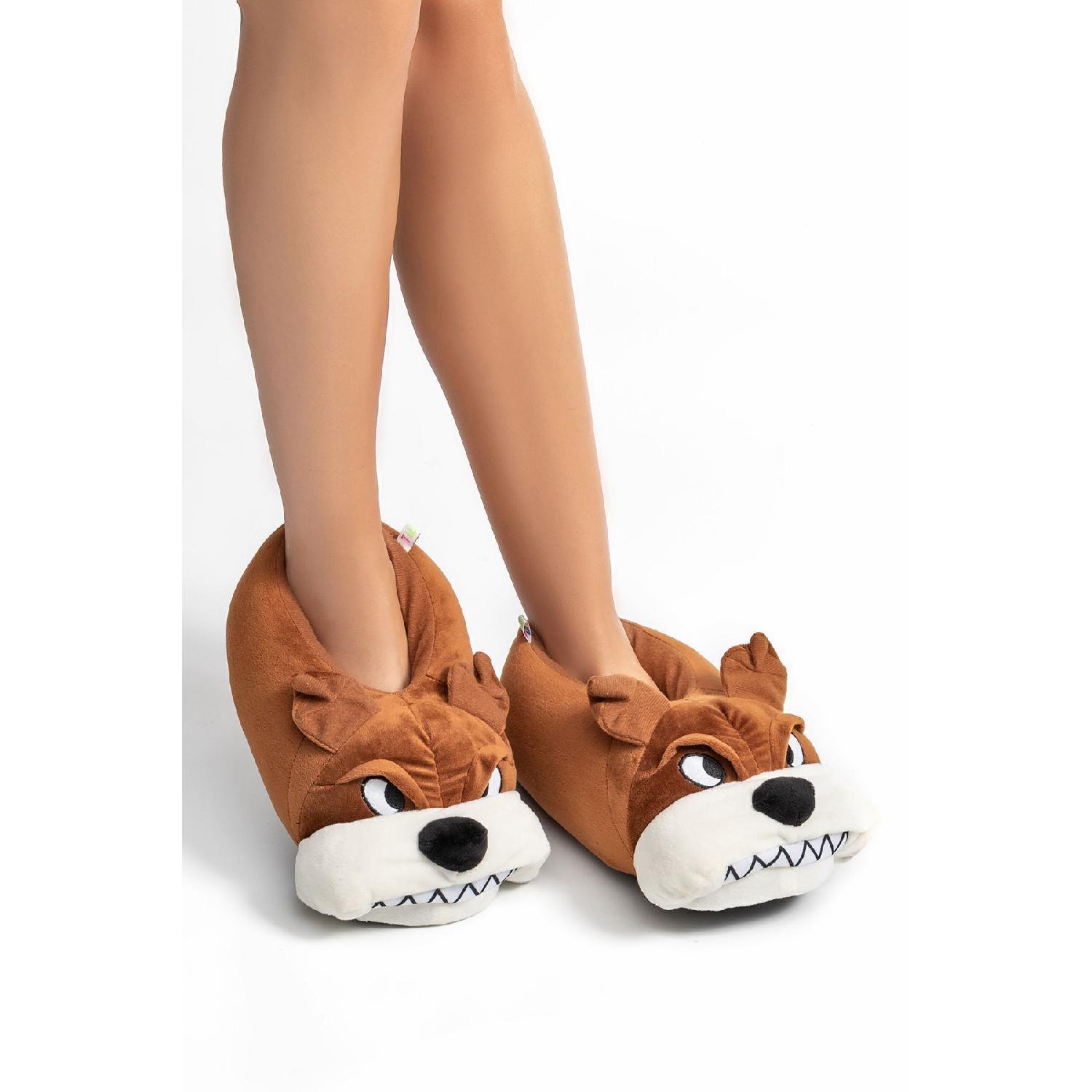 

Angry Woman, Waiter Size Animal Slippers Brown 36/41 36-37 коричневий