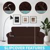 Jacquard Sofa Cover Super Soft Non-Slip Couch Slipcovers Spandex 1/2/3 Seater Protector Cover for Living Room Dogs Cats Pets Kid
