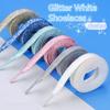 1Pair NEW Fashion Glitter Colorful Flat Shoelaces 1CM Width for Athletic Running Sneakers Shoes Boots - Shoe Lace Strings