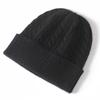 Cashmere Blend Thick Vintage Cable Beanies Women Solid Ribbed Hem Soft Knitted Cap Hat Woolen Autumn Winter Warm Skull Caps