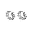 Personality Irregular Wavy Metal Hoop Earrings for Women Vintage Charm Gold Color Ear buckle Hip Hop Jewelry Accessories Gift