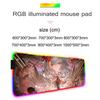 Phrolova wuthering Mauspads RGB Gaming-Mauspad Großes LED-Pad PC-Schreibtischmatte Leuchtendes Mauspads Große Tastaturmatten Tischteppich Mit