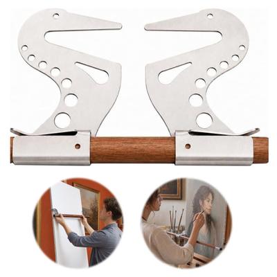 Artist Hand Support Bridge Wooden Painting Support with Rod Adjustable