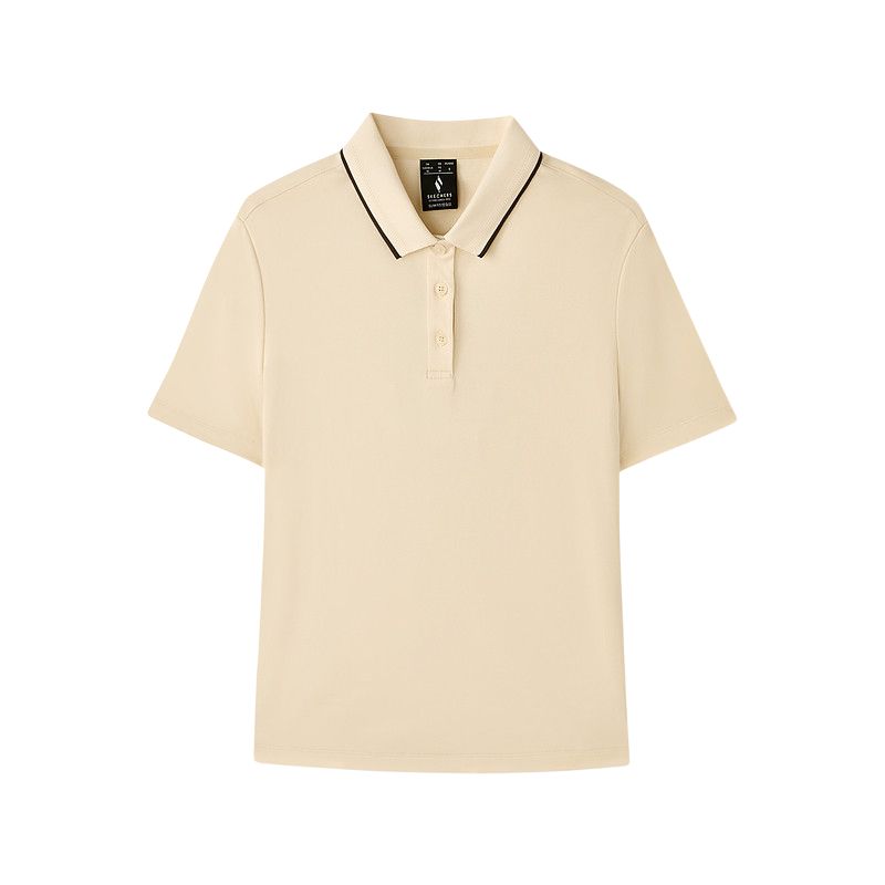 Skechers Slim Fit Sweet Cool Casual Short Sleeve Polo Shirt Women tops L226W004-001J S