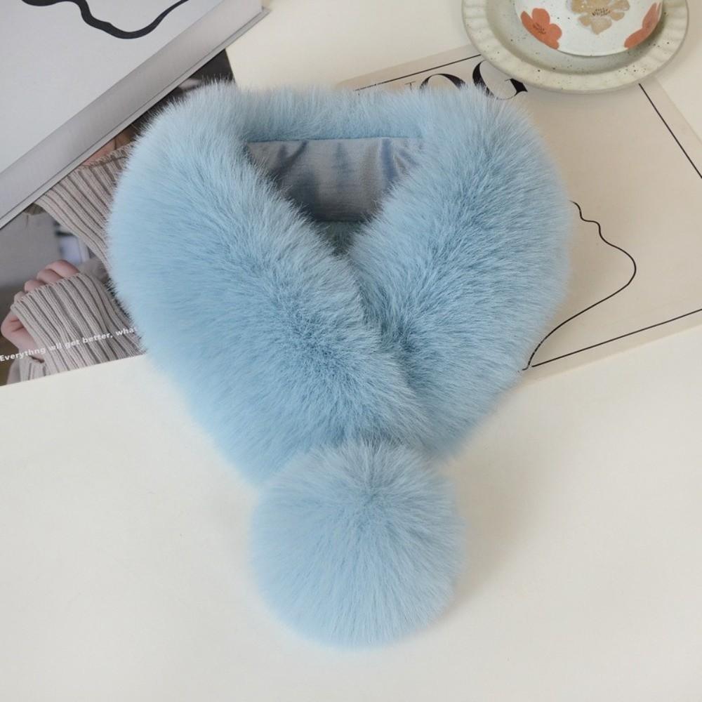 Soft Cross Neck Warmer Thickened Neck Warm and Shawl Casual Neck Collar