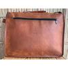 Vintage Briefcase Satchel Soft Leather Ideal for Laptop Messenger Bag Shoulder