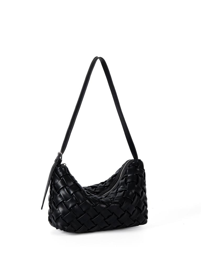 Small Niche Design, Soft Woven Bag, High-end Feel, Retro Commuting Versatile Shoulder Bag for Women