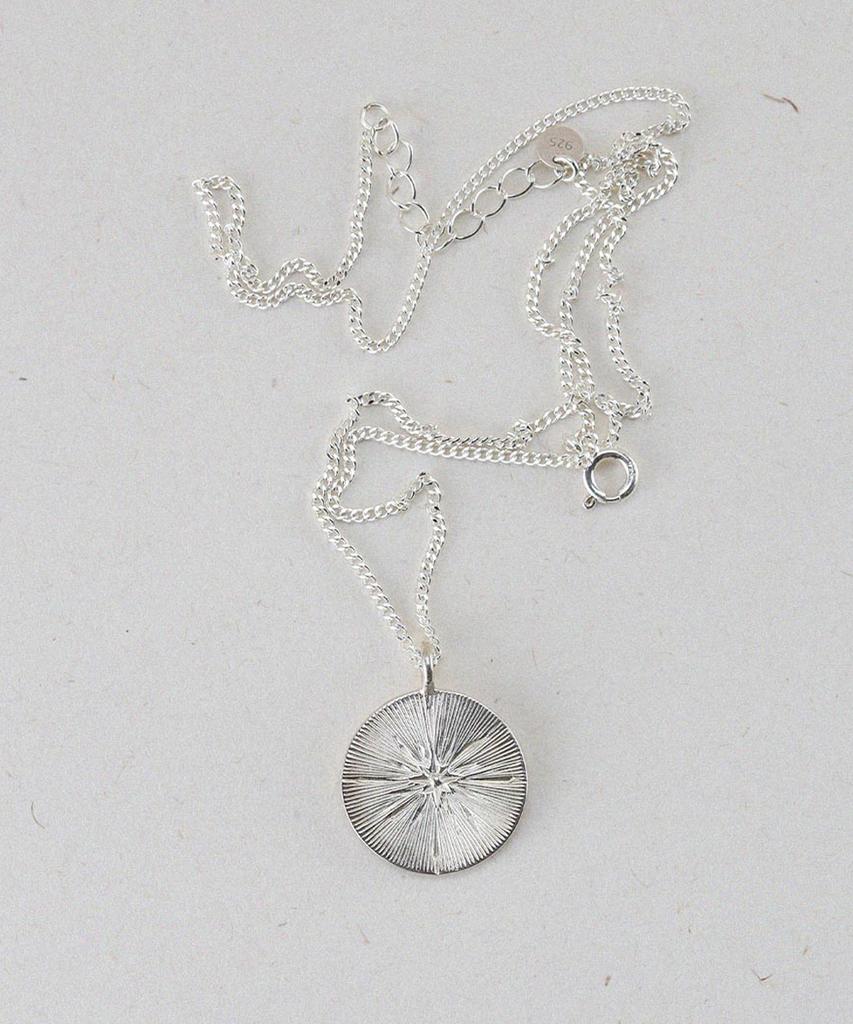 Worthword 925 Silver Mirr Coin Necklace