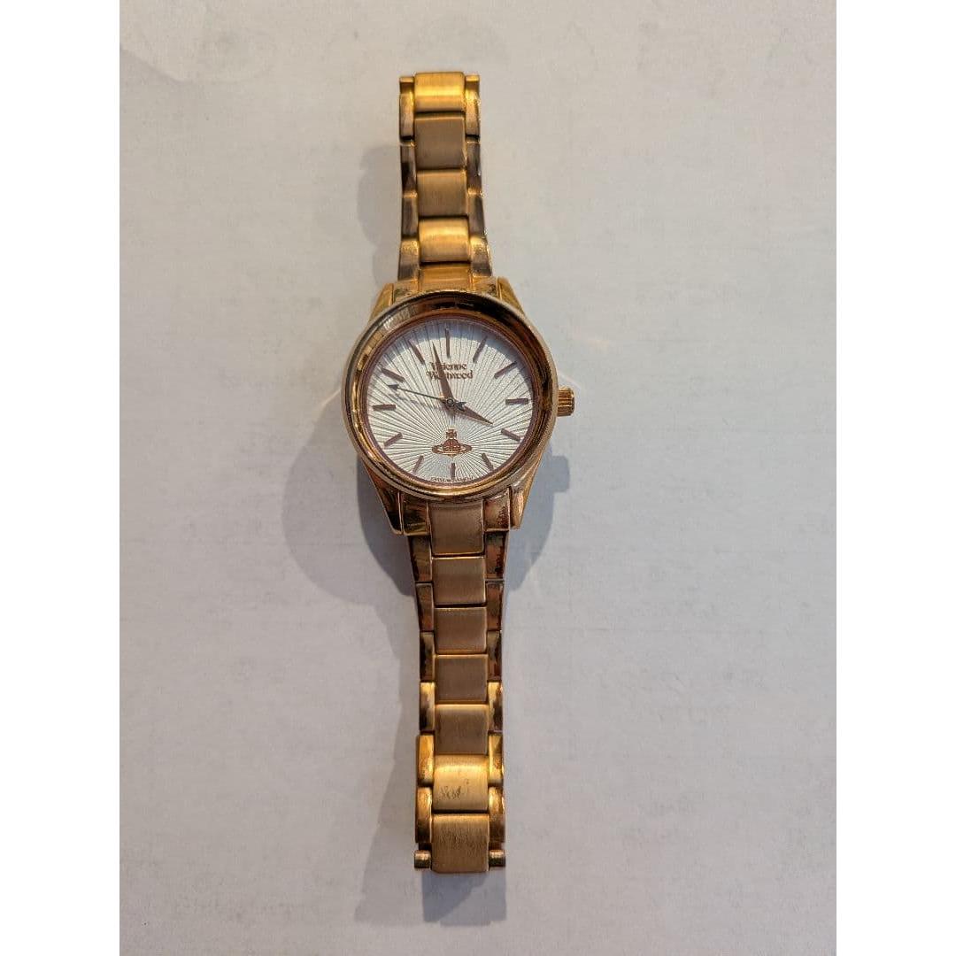 Used [Junk item/no battery] Vivienne Westwood watch gold