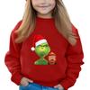Christmas Day Girls Round Neck Pullovers For Kids Printed Baby Tops