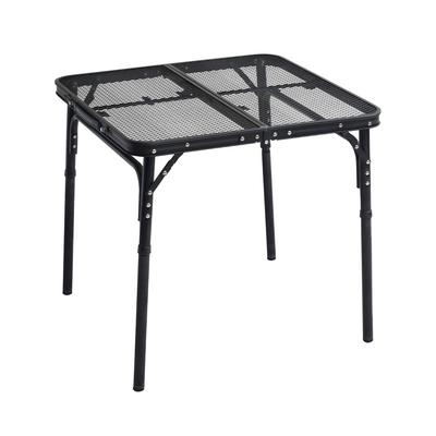 Campers Camping Outdoor Mesh Can Hold Hot Cooking Utensils Height Adjustable Tough Light Table [Yamazen Collection] Table, (heat Resistant), (2