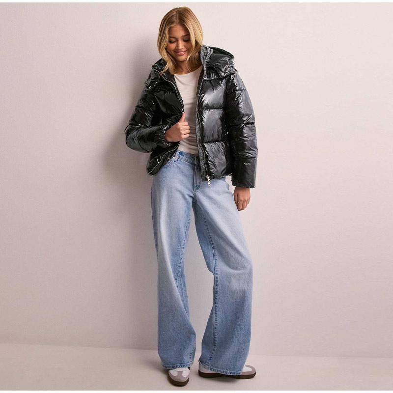 New Women's Casual Sports Hooded Cotton Jacket with Zipper Clip Autumn and Winter Women's Clothing Cotton Jacket Coat