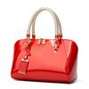 2025 Patent Leather Shiny Women's Boston Bag - Fashionable Single Shoulder & Crossbody Handbag