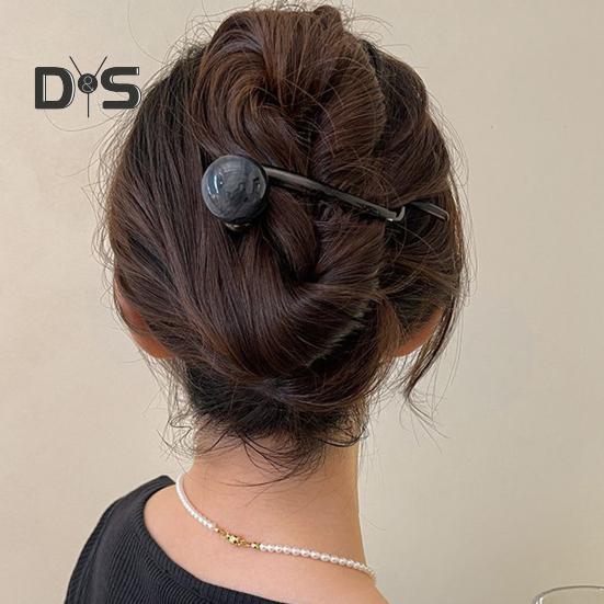 3Pcs Banana Clip Set Beads Decor French Style Hair Clips Women Non-Slip Twist Ponytail Buckle Clips Hair Accessories