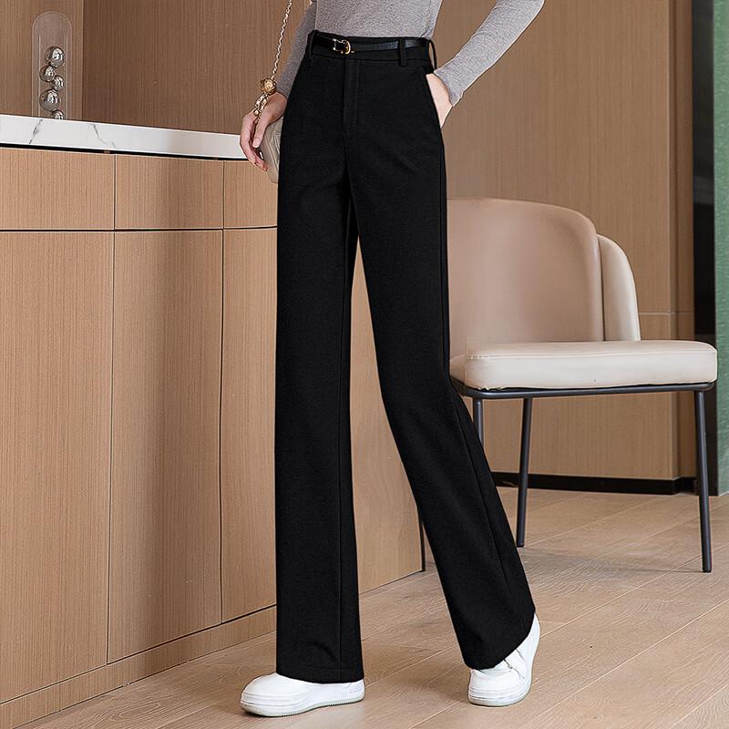Sibo She Women s High-Waisted Straight-Leg Trousers XXL