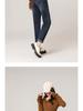 High-Waisted Fleece-Lined Stretch Harem Jeans for Women - Autumn/Winter Loose Slimming Style
