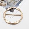 Modischer Metall-Rundkreis-Clip-Schnalle Runde Brosche Pins Kreis Pin Kleiderring Wickelhalter Seidenschalring