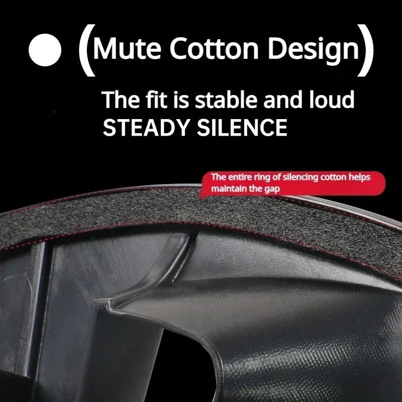 4PCS For TESLA Model 3 Highland 2024 Vehicle Full Coverage Wheel Cover Cap 18 Inches Hubcaps Automobile Replacement Accessories