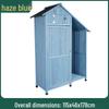 Waterproof Outdoor Wooden Storage Cabinet for Garden Tools - Anti-Corrosion and Sun Protection, Ideal for Courtyard and Balcony Use.