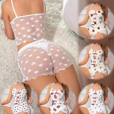 European Style Camisole & Shorts Pajama Set for Women - Summer Sexy Loungewear 2026