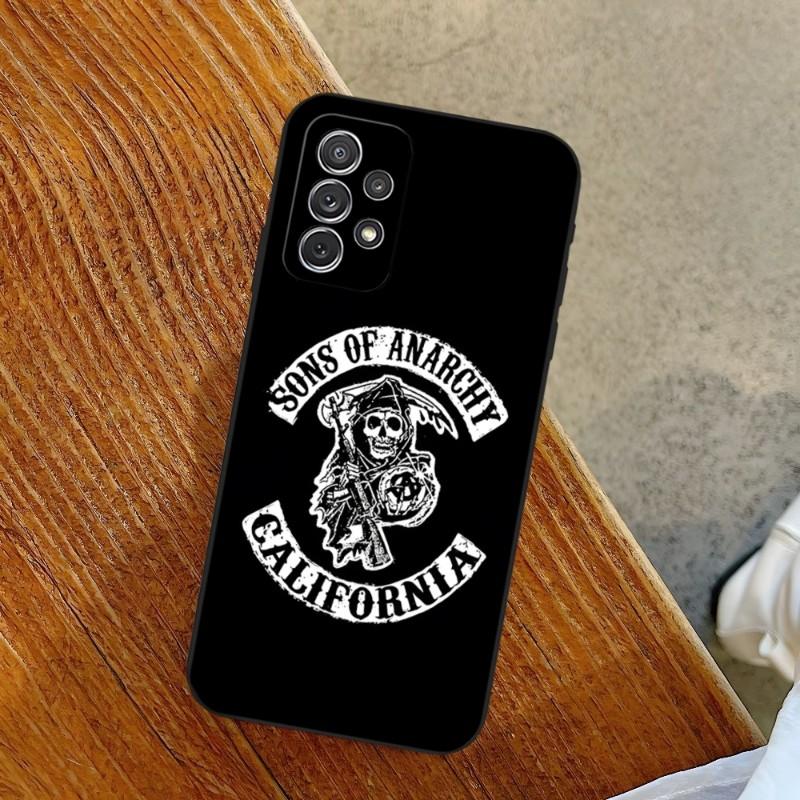 

S-sons Anarchys Phone Case For Samsung A14 A53 A52 A73 A32 A54 A33 A13 A21 A34 A71 A31 A22 A50 A20 A40 A23 Back Cover Samsung A10