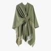 Warm Plaids Scarf Capes Light Weight Polyester Shawl Unisex Softable Shawl for Women Outdoor Commutes