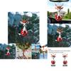 Adorable Cartoon Deer Car Hanging Ornament Made Of Durable Acrylic For Stylish Decor