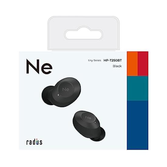 Radius HP-T250BTK Noise-Canceling True Wireless Earbuds: Bluetooth Compatible, Full Wireless, ANC, Ambient Sound Capture, Separate Left and Right