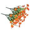Artificial Flower Bundle Plastic Plants Outdoor Simulated Faux Bouquet Indoor for Window Garden Arrangement