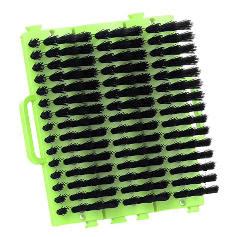 

Equestrian Horse Cleaning Brush Cow Hair Massager Livestock Comb Grooming for Cats Dogs and Horses grass зелений колір