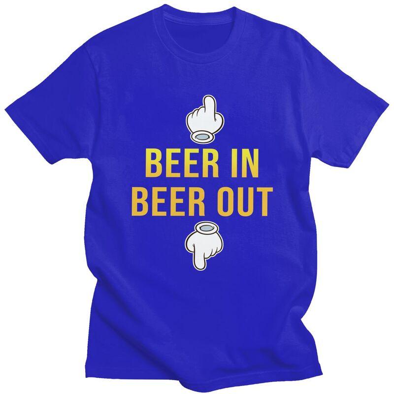 Custom Beer In Beer Ou T Shirts Men 100 Cotton Tee Tops Tshirt Casual Tshirt