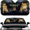 Cool Cat Driving Sun Visor Car Windshield Sun Shade UV Protection Heat Insulation Cover Universal Sun Protector