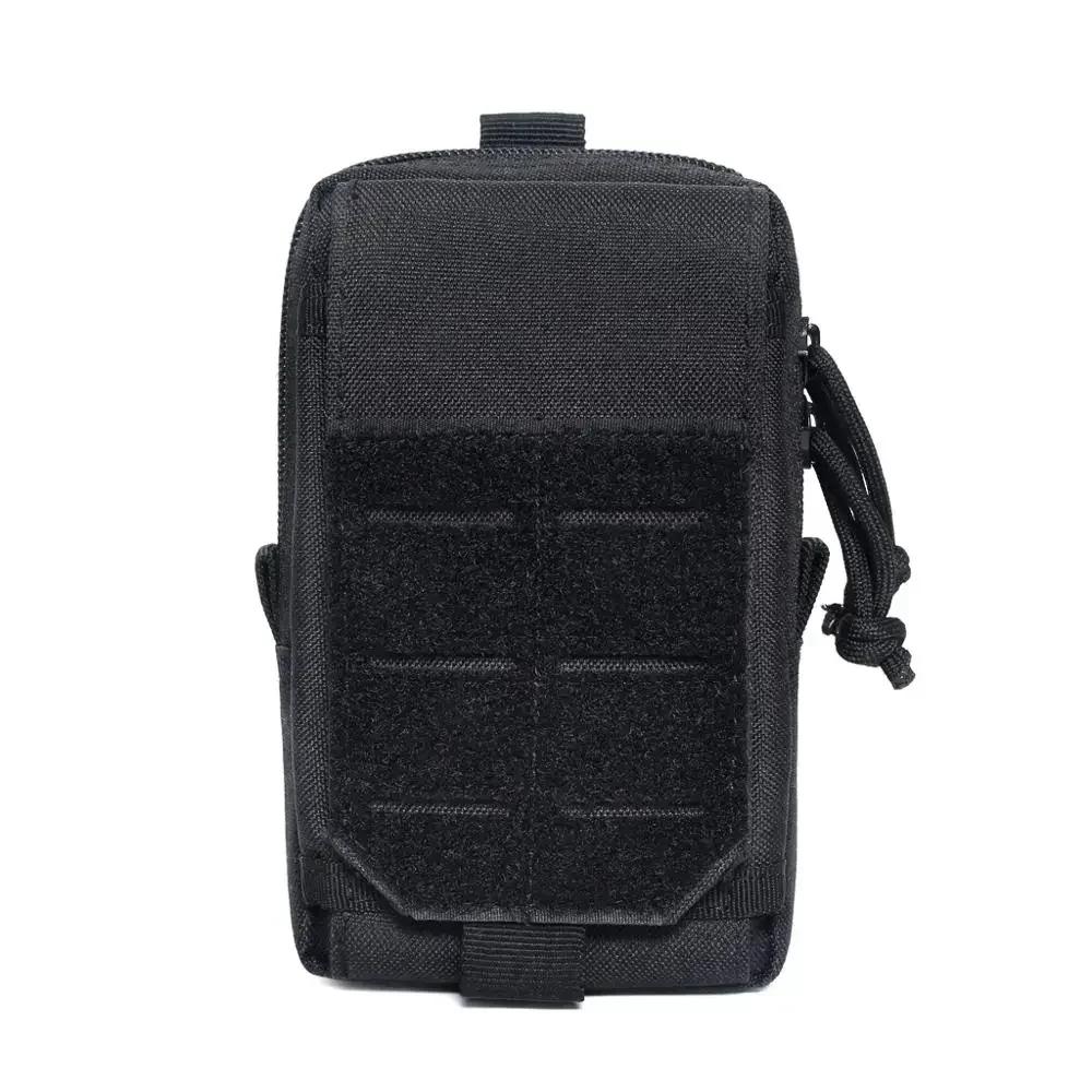 

Molle Phone Pouch Holder Magazine Pouches Outdoor Camping Hiking Running Hunting Accessories Utility Waist Pack EDC Tool Bag чорний
